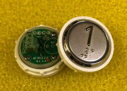 Кнопочный модуль (1) красная подсветка VEGA ACHILLE